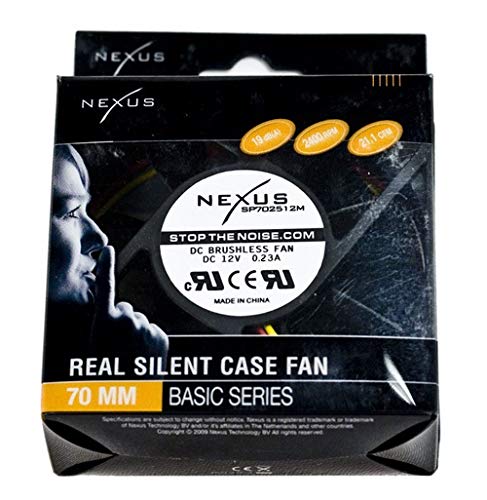 Nexus Nexus 70mm Real Silent Case Fan for Quiet Cooling and Enhanced Performance in Your PC Build