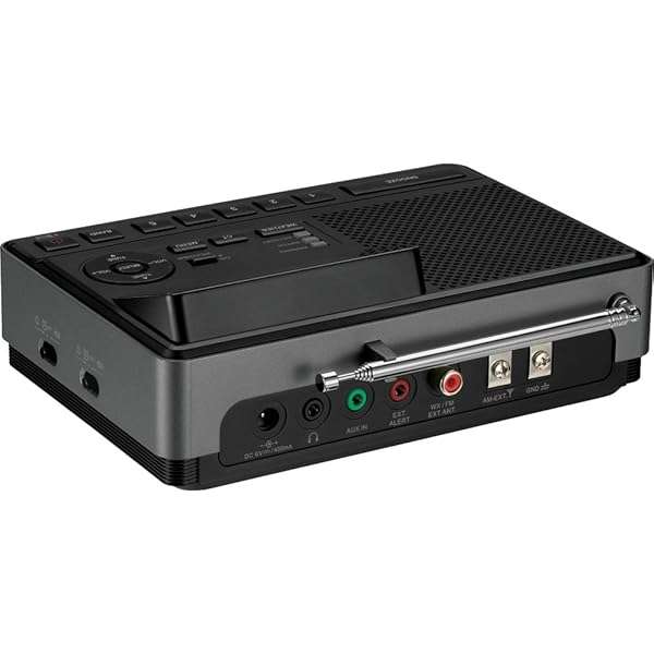 Sangean Top Sangean CL-100 NOAA Weather Alert Radio: AM/FM, S.A.M.E Certified, EEPROM Backup for Safety - View 5 of 7