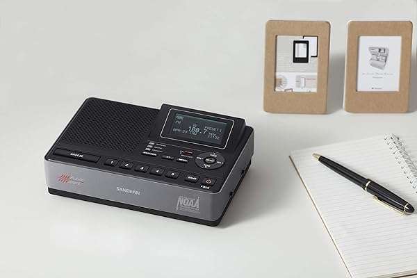 Sangean Top Sangean CL-100 NOAA Weather Alert Radio: AM/FM, S.A.M.E Certified, EEPROM Backup for Safety - View 6 of 7