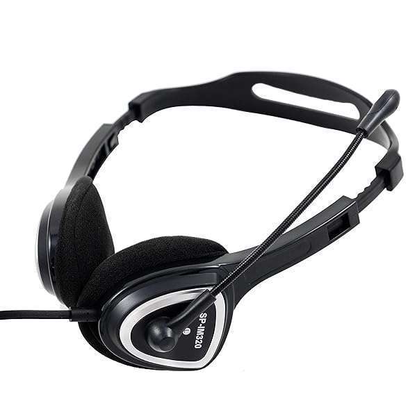 iMicro iMicro IM320 USB Headset: Noise Cancelling, Adjustable Mic, Wired for PC & Laptop - Black