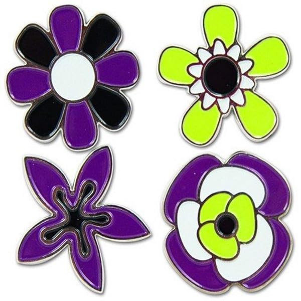 Karen Foster Design Karen Foster Design Funky Flowers Grand Brads for Creative Crafting and Scrapbooking Projects