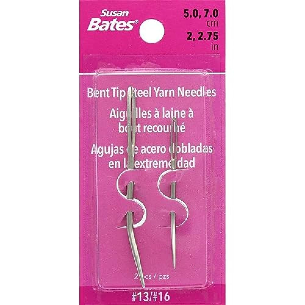 Susan Bates Buy Susan Bates Bent Tip Steel Needles #13 & #16 - Perfect for Knitting & Crochet