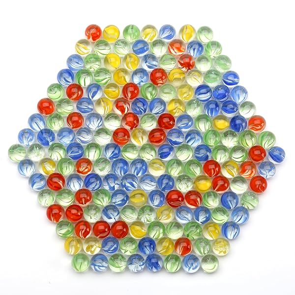 GREEN FABWOOD Green Fabwood 200 Piece Cats Eyes Glass Marbles for Sling Shot Ammo High Quality Durable and Colorful