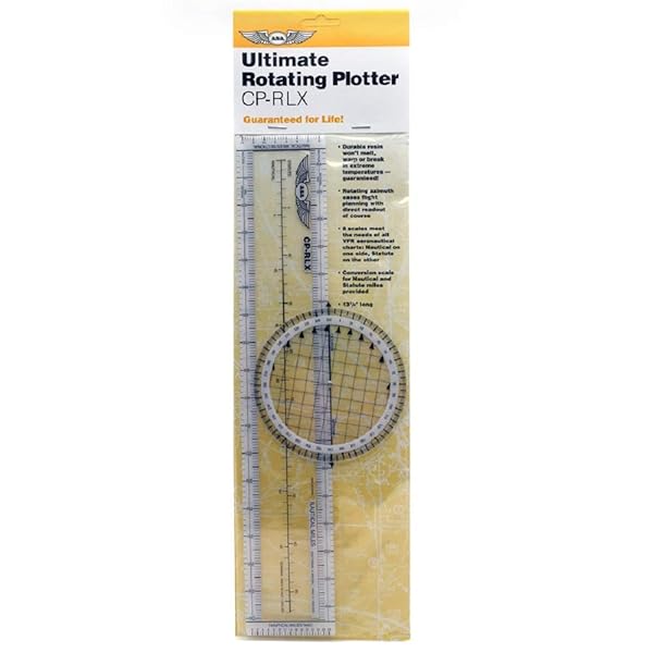 ASA Top Rotating Flight Navigation Plotter (Lexan) for Pilots - Enhance Your Aviation Skills - View 3 of 3