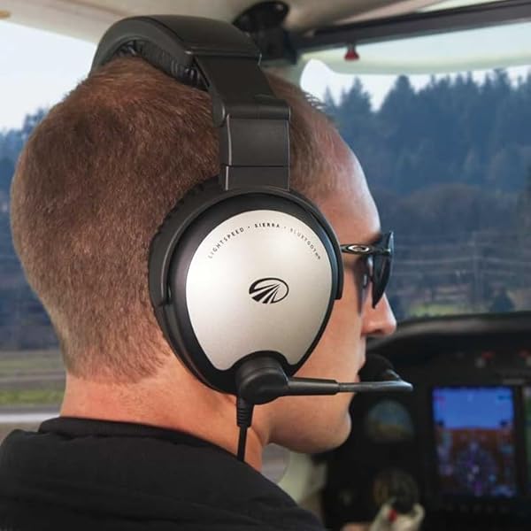 LIGHTSPEED Lightspeed Aviation Sierra ANR Headset: Premium Noise-Canceling & Bluetooth for Pilots - View 6 of 7