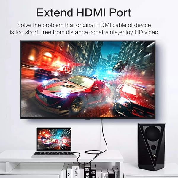 Cmple Cmple 1.5ft HDMI Extension Cable - 4K@60Hz Adapter for PS5, Xbox Series X, Nintendo Switch & Roku TV - View 7 of 11