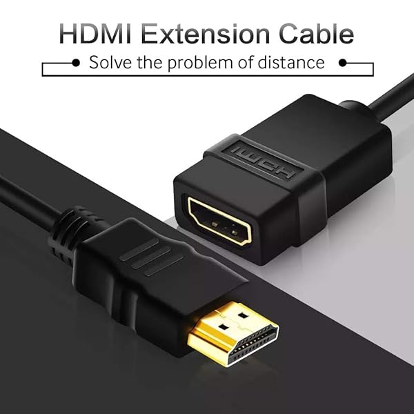 Cmple Cmple 1.5ft HDMI Extension Cable - 4K@60Hz Adapter for PS5, Xbox Series X, Nintendo Switch & Roku TV - View 11 of 11