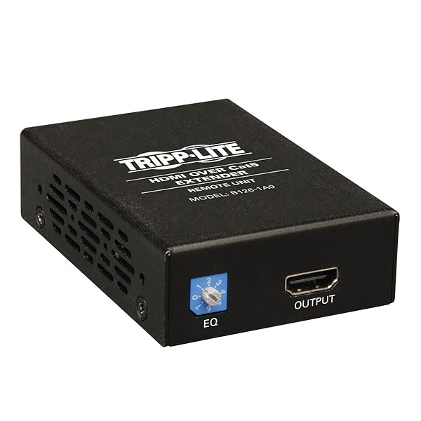 Tripp Lite HDMI Over Cat5/Cat6 Extender B126-1A0: 1080p Video & Audio Receiver, 1920x1200 at 60Hz - Black
