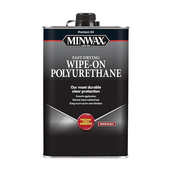 Minwax Minwax 40900 Clear Wipe-On Poly: Oil-Based Polyurethane Finish for a Warm Glossy Shine