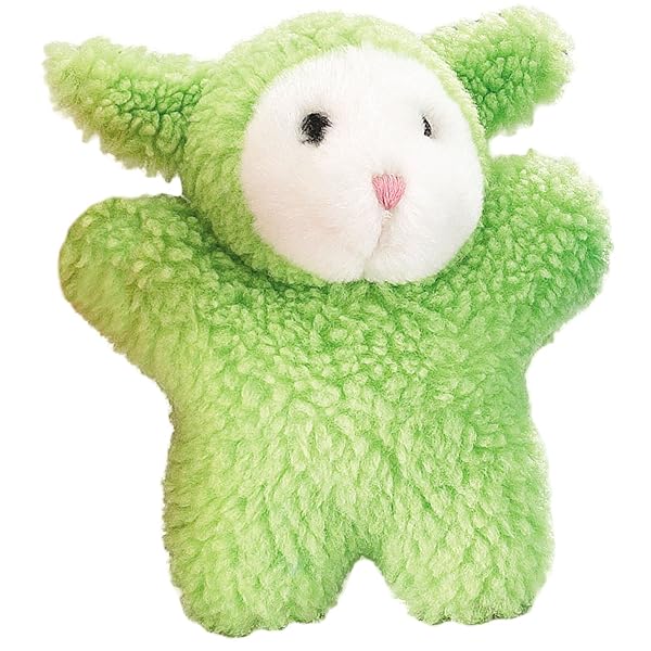 Zanies Zanies Cuddly Berber Baby Lamb Dog Toy Green 8 Inch Soft Plush for Puppies and Small Dogs
