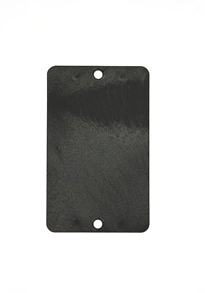 Leviton Leviton 3054-E Black Blank Coverplate - Standard Single-Gang Thermoplastic for Easy Installation