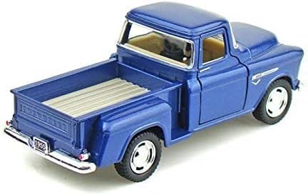 KiNSMART KiNSMART 1955 Chevrolet Stepside Pickup Truck 5 Inch 1:32 Scale Die Cast Metal Model Blue Truck for Collectors and Kids - View 2 of 3