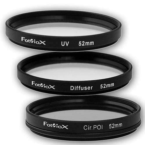 Fotodiox Fotodiox 52mm Filter Kit: UV, Circular Polarizer & Soft Diffuser for Canon, Nikon, Sony, Olympus, Pentax, Panasonic Cameras - View 3 of 4