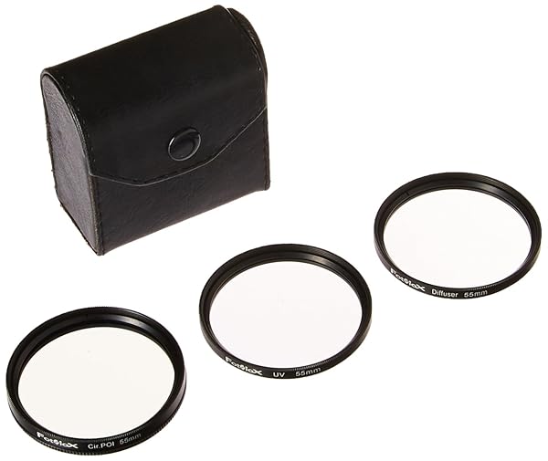 Fotodiox Fotodiox 55mm Filter Kit: UV, Circular Polarizer & Soft Diffuser for Canon, Nikon, Sony, Olympus, Pentax, Panasonic Cameras - View 3 of 4