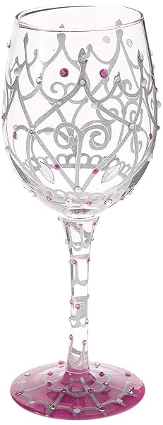 Enesco Hand-Painted Lolita My Tiara Wine Glass - Perfect Artisan Gift for Wine Lovers