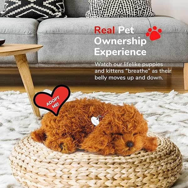 Perfect Petzzz Perfect Petzzz Original Poodle Realistic Stuffed Interactive Pet Toy Handcrafted Companion Dog - View 5 of 7