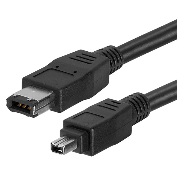 Cmple 6ft IEEE-1394 FireWire/iLink DV Cable - 6 Pin Male to 4 Pin Male - High-Speed Black Connector - View 4 of 6