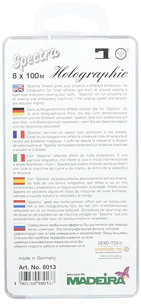 Madeira Madeira Jewel Holographic Thread Set: Vibrant Colors for Stunning Embroidery Projects - View 4 of 6