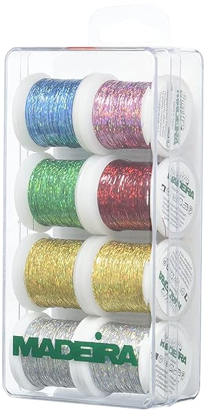 Madeira Madeira Jewel Holographic Thread Set: Vibrant Colors for Stunning Embroidery Projects