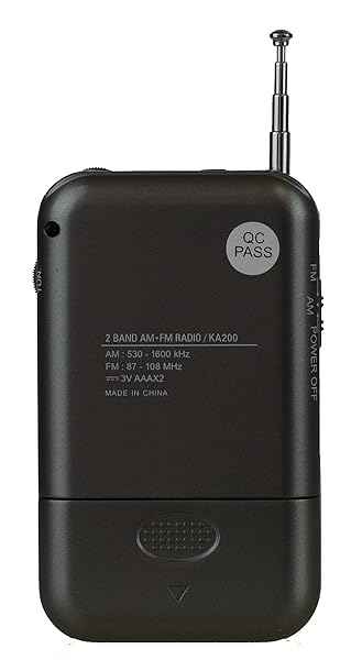 Kaito Buy Kaito KA200S Pocket AM/FM Radio in Gray - Compact, Portable & High-Quality Sound - View 6 of 10