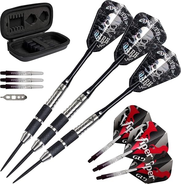 Viper Desperado 80% Tungsten Steel Tip Darts - 24g with Travel Case | GLD Products