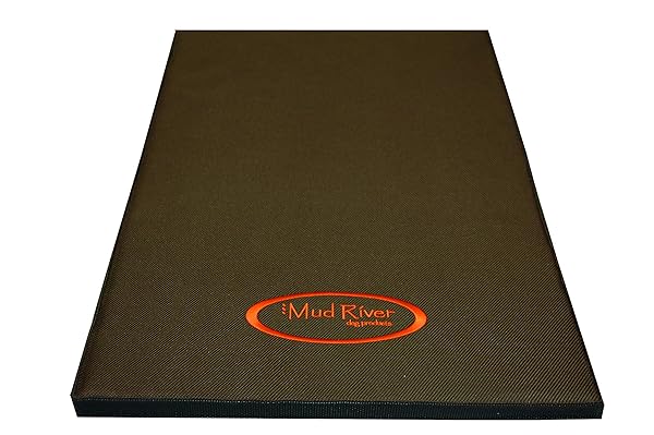 Mud River "Buy Mud River X-Large Dog Crate Cushion - Durable Nylon, 32x22", Brown | Comfort for Your Pet"