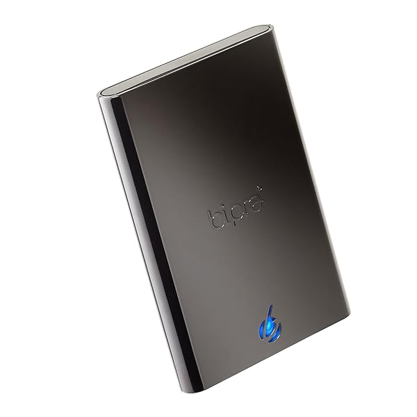 BIPRA 500GB Portable USB 2.5 External Hard Drive with One-Touch Backup - Compact Black Storage Solution - View 2 of 8