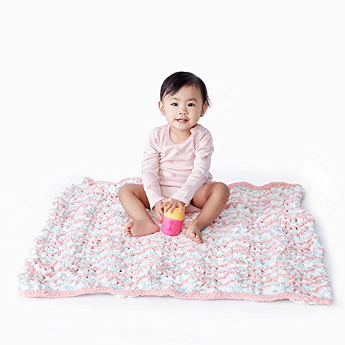 Bernat Bernat Baby Blanket Yarn - Super Bulky 6 Gauge, 3.5oz Pink - Machine Wash & Dry for Easy Care - View 6 of 11