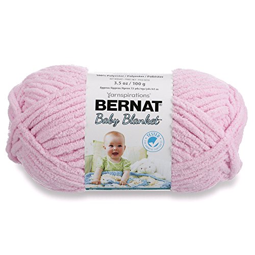 Bernat Bernat Baby Blanket Yarn - Super Bulky 6 Gauge, 3.5oz Pink - Machine Wash & Dry for Easy Care - View 2 of 11