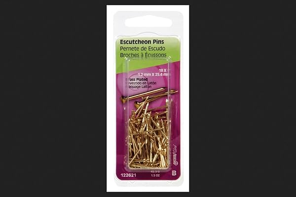 Hillman Buy Hillman 18 Ga. Brass-Plated Steel Escutcheon Pins - 1 in. L, 1 pk, 1.5 oz for Durable Fastening Solutions