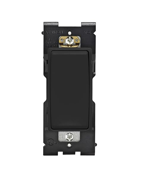 Leviton RE153-OB Renu 3-Way Switch, 15A 120/277VAC, Onyx Black - Upgrade Your Home Lighting