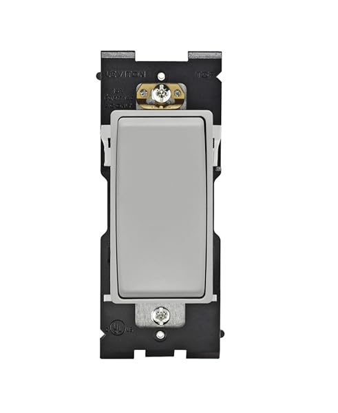 Leviton RE153-PG Renu 3-Way Switch - 15A, 120/277VAC, Pebble Grey | Upgrade Your Home Today!