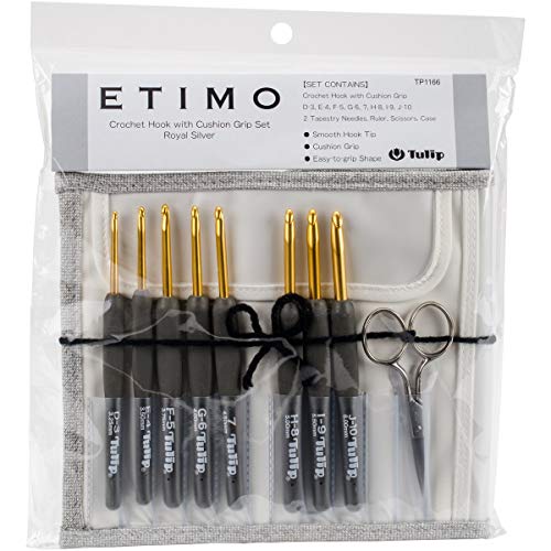TULIP Tulip TP1166 Etimo Crochet Hook Set for Easy and Comfortable Crocheting Perfect for Beginners and Experts