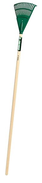 Truper Truper 30465 Tru Tough 48-Inch Plastic Shrub Rake with 8-Inch Head & Wood Handle - Durable Gardening Tool