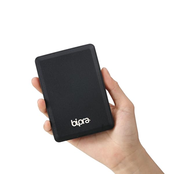 BIPRA Buy Bipra 500GB Portable External Hard Drive - USB 2.0, 2.5 Inch, One Touch Software - Black - View 4 of 5