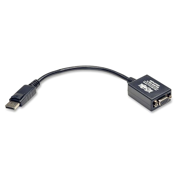 TRIPP LITE Tripp Lite DisplayPort to VGA Adapter - Active DP to VGA Converter, 6 in. (P134-06N-VGA), Black