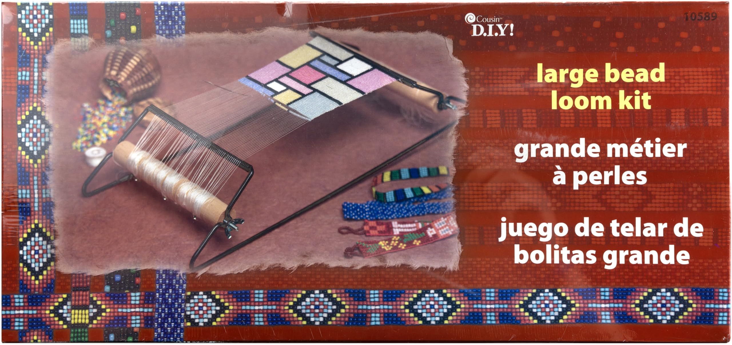Create Stunning Crafts with the Cousin Large Traditional Bead Loom Kit - Perfect for Beginners and Experts!
