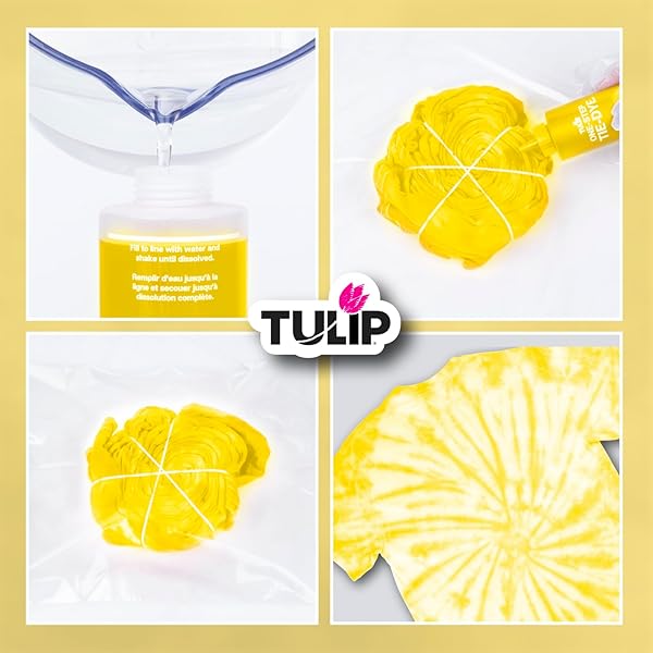 TULIP Vibrant Tulip One-Step Tie-Dye Kit - 4 fl oz Yellow for Stunning Fabric Creations - View 3 of 4