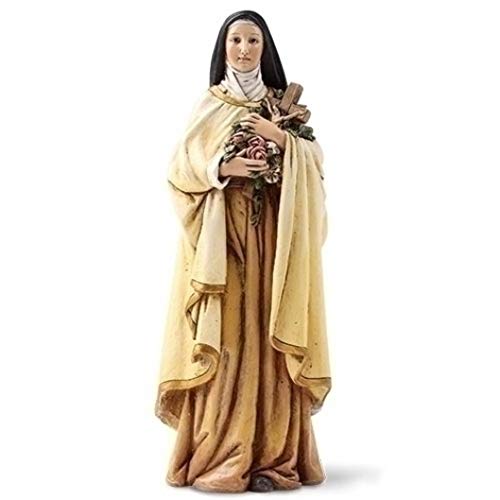 Roman 6 Inch Saint Therese Statue Little Flower Catholic Gift Ideal for Home Decor and Religious Inspiration