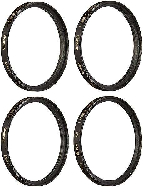Vivitar Close-Up Macro Filter Set (58mm) +1, +2, +4, +10 with Pouch - Enhance Your Photography!