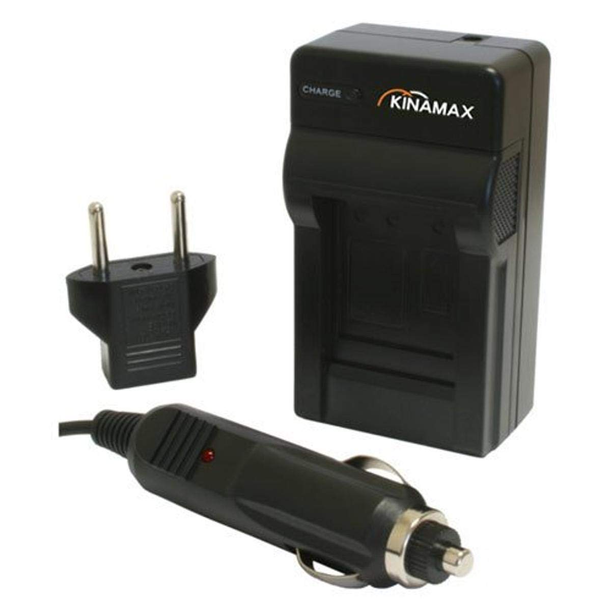 Kinamax Replacement Charger and Car Adapter for Olympus SP-800UZ Stylus 9000 9010 Tough 6000 6020 8000 8010 Batteries