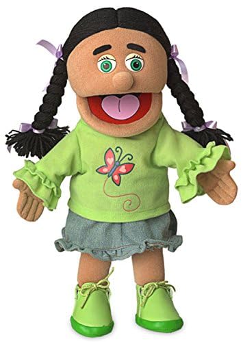 Silly Puppets 14 Inch Jasmine Hispanic Girl Hand Puppet for Kids Interactive Play and Learning - View 2 of 6