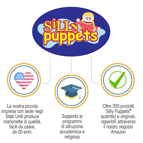 Silly Puppets 14 Inch Jasmine Hispanic Girl Hand Puppet for Kids Interactive Play and Learning - View 6 of 6