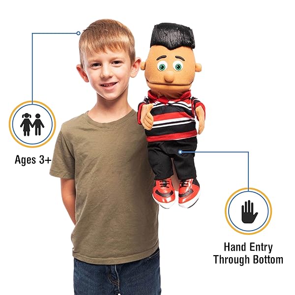 Silly Puppets 14 Inch Jose Hispanic Boy Hand Puppet for Kids Interactive Play and Learning - View 2 of 5