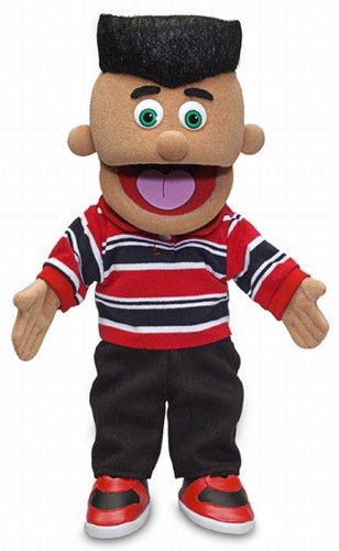 14 Inch Jose Hispanic Boy Hand Puppet for Kids Interactive Play and Learning
