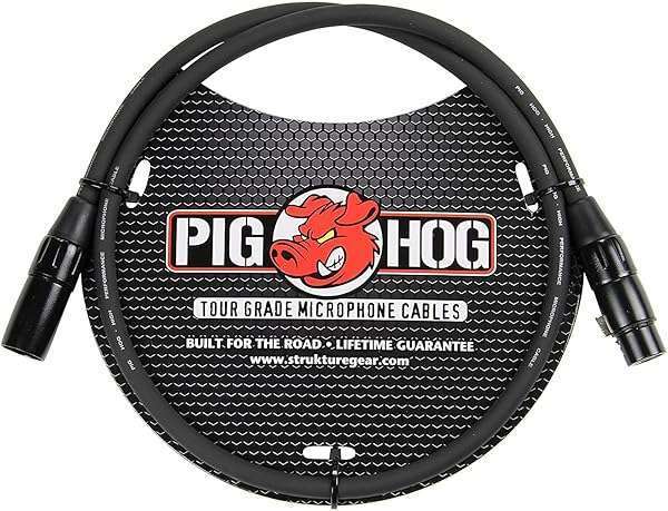 Pig Hog Pig Hog PHM3 8mm XLR Microphone Cable - High Performance, 3 Feet Long