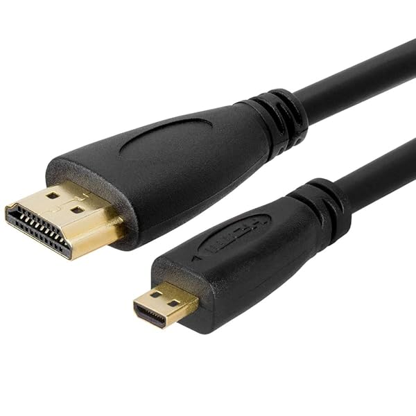 Cmple Cmple 3ft Micro HDMI to HDMI Cable - 4K Male to Male for Cameras & Capture Cards - View 3 of 9
