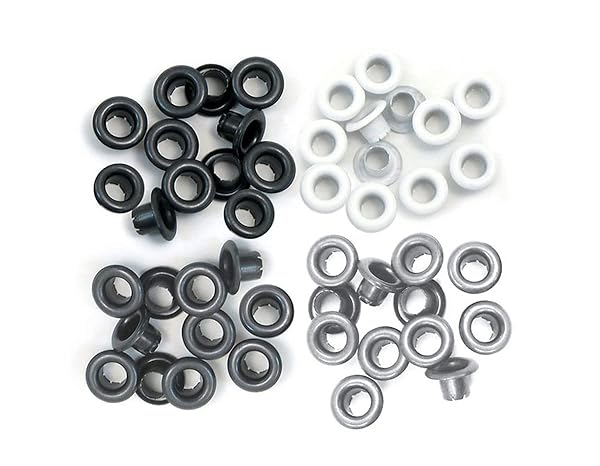 Buy We R Memory Keepers Gray Eyelets - Standard Size, 60 Pieces for Crafting & DIY Projects