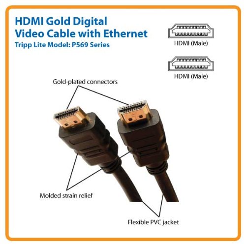 TRIPP LITE Tripp Lite 25-ft High Speed HDMI Cable with Ethernet - Ultra HD 4K x 2K Digital Video & Audio (M/M) - View 4 of 5