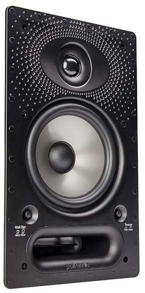 Polk Audio "Polk Audio 65-RT In-Wall Speaker: Premium 6.5" Driver, Power Port & Paintable Grille - Vanishing Series"
